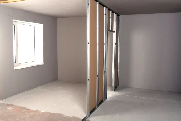 interior partition in the room