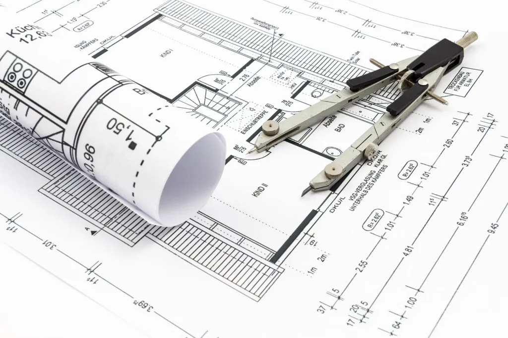 house drawing as part of architectural design